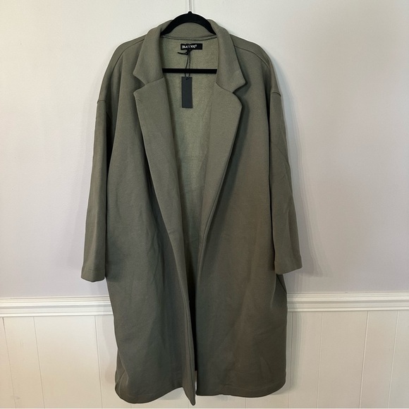 BlankNYC Women’s Soft Home Body Duster Coat in Army Olive Green Size XL NWT - Picture 2 of 9